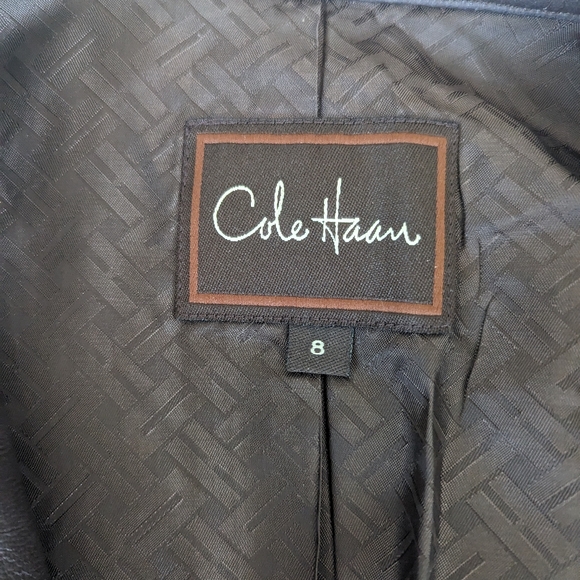 Vintage Cole Haan Lambskin Leather Jacket - Picture 2 of 4